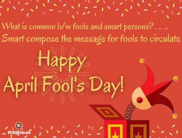 April Fool Messages, Jokes, Quotes, WhatsApp | RitiRiwaz