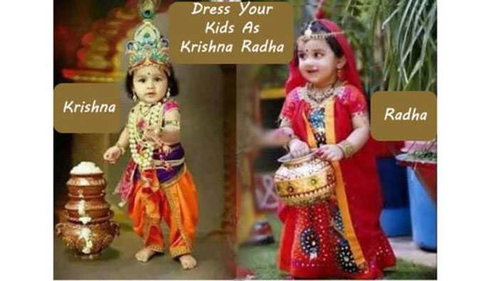 krishna dress for baby girl