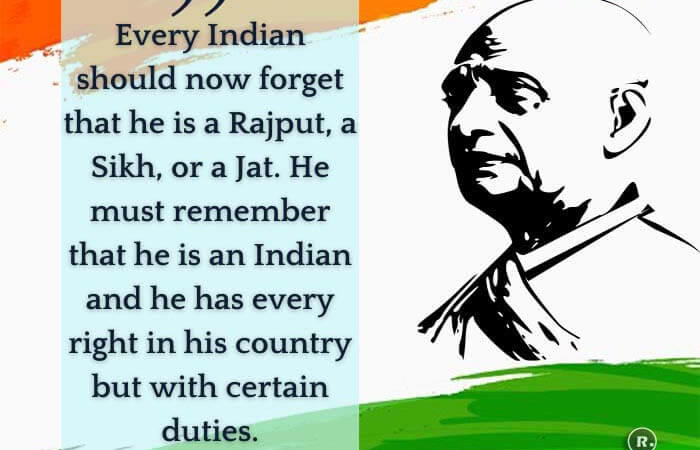 sardar vallabhbhai patel quotes